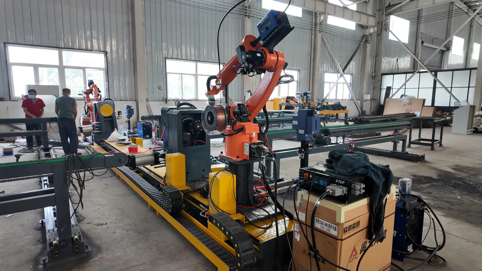 Metal bending machinery production line at GRTON